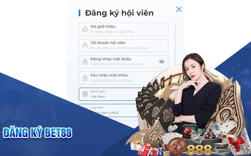 Hướng dẫn đăng ký Bet88
